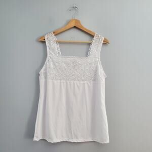 QT Intimates White Camisole Style B1Y054 L